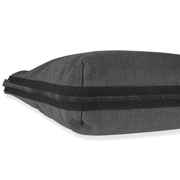 Brunello Cucinelli Olive Suede & Gray Wool Reversible Tote - Picture 7 of 7